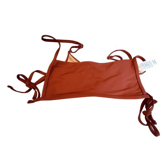 Madewell Other - Madewell XS Rust Bikini Top With Adjustable Ties Recycled Polyester & Elastane